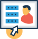 Click to view user profile icon